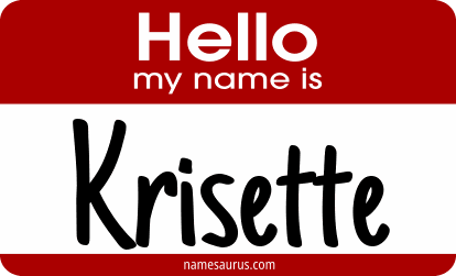 Hello my name is Krisette png download