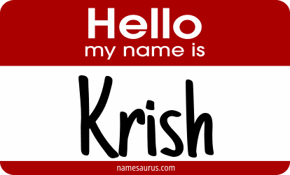 Hello my name is Krish png download