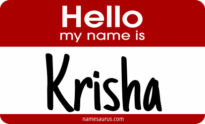 Hello my name is Krisha png download