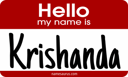Hello my name is Krishanda png download