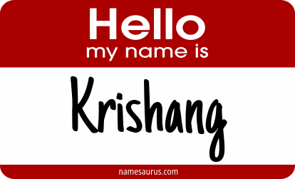 Hello my name is Krishang png download