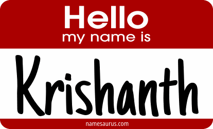 Hello my name is Krishanth png download