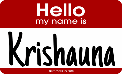 Hello my name is Krishauna png download