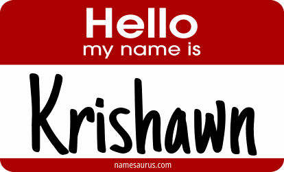 Hello my name is Krishawn png download
