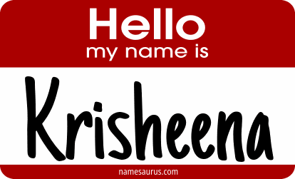 Hello my name is Krisheena png download