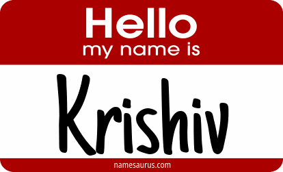 Hello my name is Krishiv png download