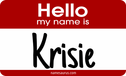 Hello my name is Krisie png download