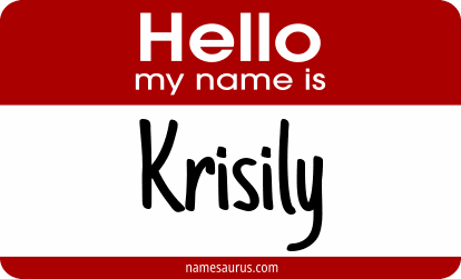Hello my name is Krisily png download