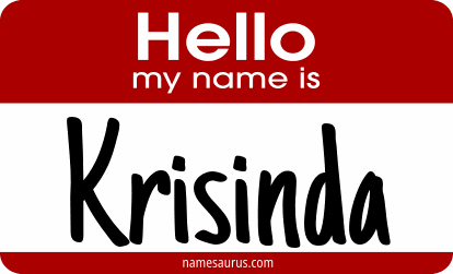 Hello my name is Krisinda png download