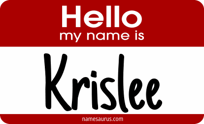 Hello my name is Krislee png download