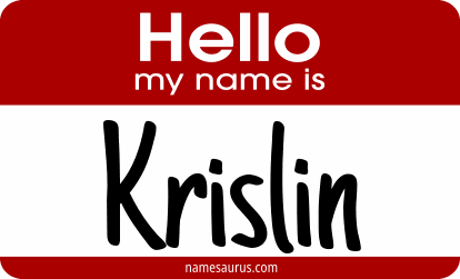 Hello my name is Krislin png download