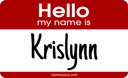 Hello my name is Krislynn png download