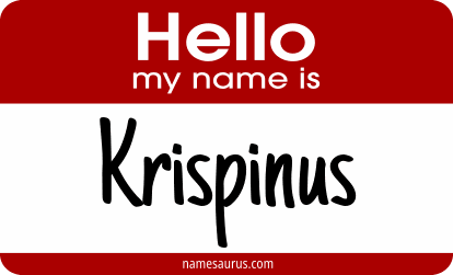 Hello my name is Krispinus png download