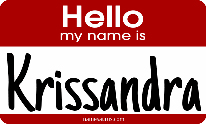Hello my name is Krissandra png download