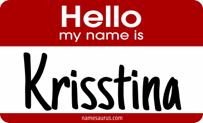 Hello my name is Krisstina png download