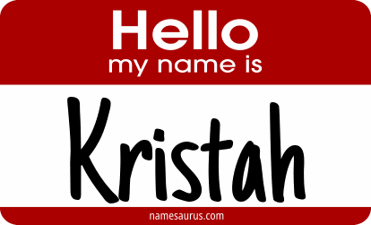 Hello my name is Kristah png download