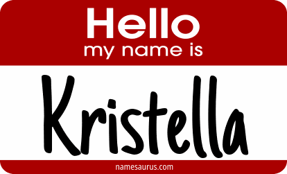 Hello my name is Kristella png download