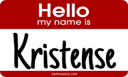 Hello my name is Kristense png download