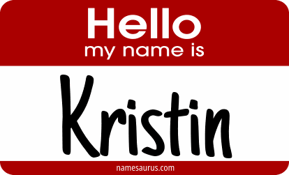 Hello my name is Kristin png download