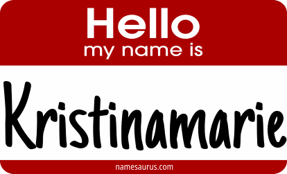 Hello my name is Kristinamarie png download