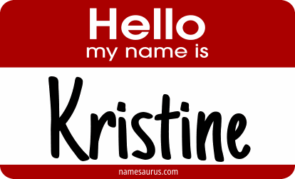 Hello my name is Kristine png download