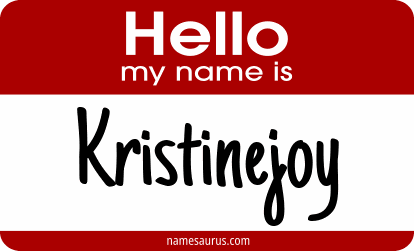 Hello my name is Kristinejoy png download
