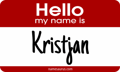 Hello my name is Kristjan png download