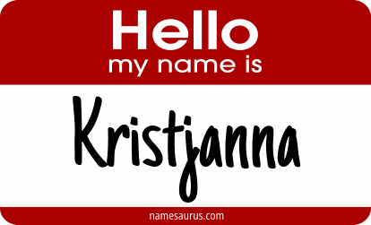 Hello my name is Kristjanna png download