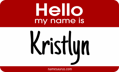 Hello my name is Kristlyn png download