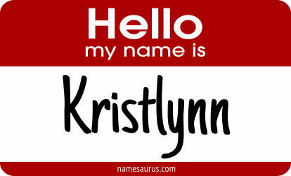 Hello my name is Kristlynn png download