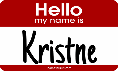 Hello my name is Kristne png download