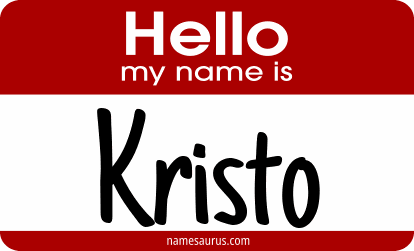 Hello my name is Kristo png download