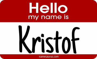 Hello my name is Kristof png download