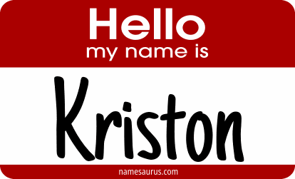 Hello my name is Kriston png download
