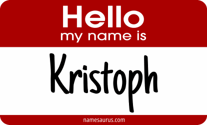 Hello my name is Kristoph png download