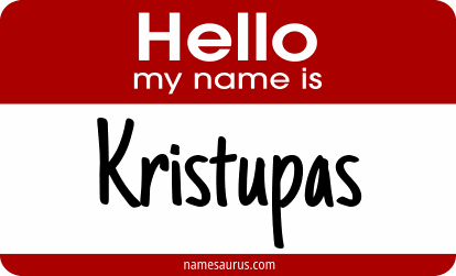 Hello my name is Kristupas png download
