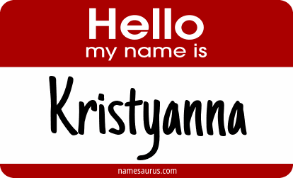 Hello my name is Kristyanna png download