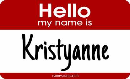 Hello my name is Kristyanne png download