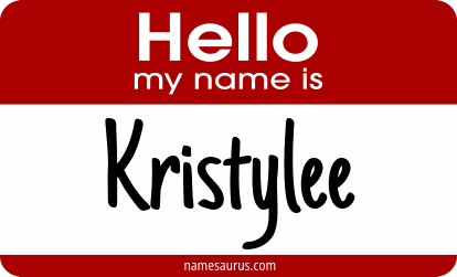 Hello my name is Kristylee png download