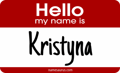 Hello my name is Kristyna png download