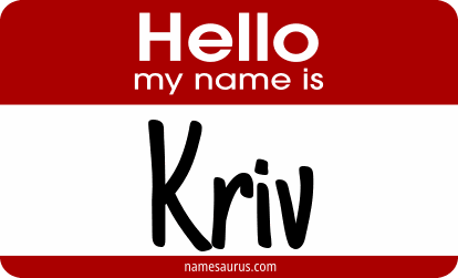 Hello my name is Kriv png download