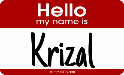 Hello my name is Krizal png download
