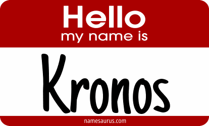 Hello my name is Kronos png download