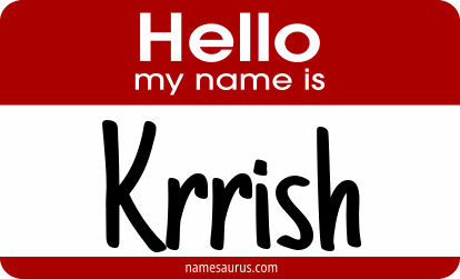Hello my name is Krrish png download