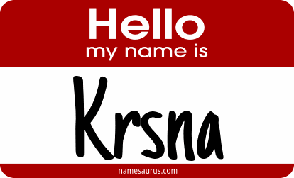 Hello my name is Krsna png download