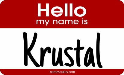 Hello my name is Krustal png download
