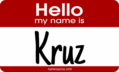 Hello my name is Kruz png download