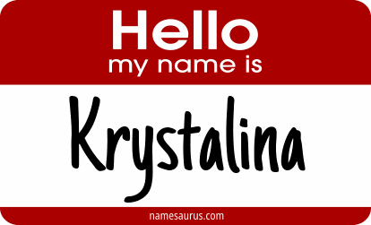 Hello my name is Krystalina png download