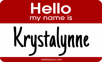 Hello my name is Krystalynne png download