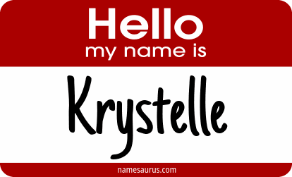 Hello my name is Krystelle png download